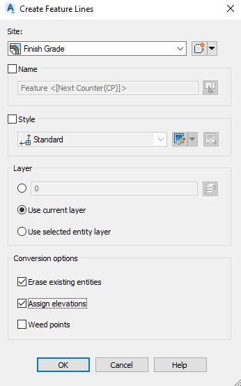 How to Assign Elevations to Feature line from Existing Surface - image 9