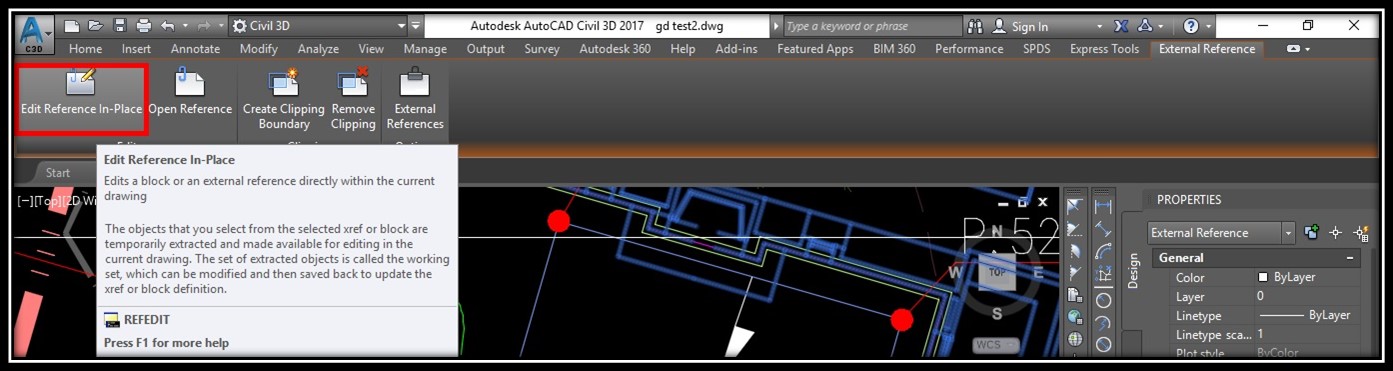 Open or Edit In-place How to edit our Referenced drawing - image 6