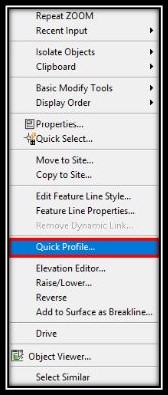 Select quick profile