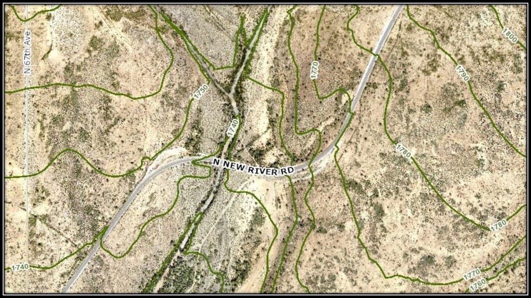 Base road for long. profile