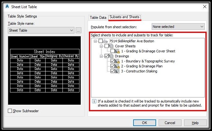 How to Create an Automatic Project Sheet Table in AutoCAD - image 3