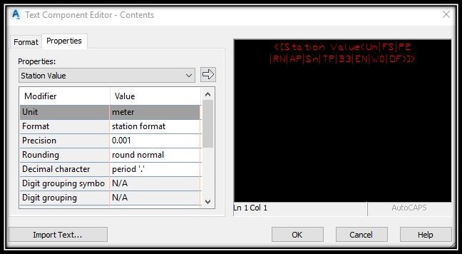 Adding Station km to alignment labels