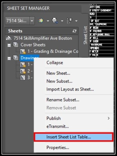 How to Create an Automatic Project Sheet Table in AutoCAD - image 1