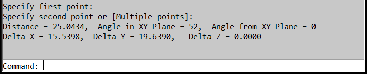 How to Measure the Distance and Angle Between 2 Points in AutoCAD - image 6