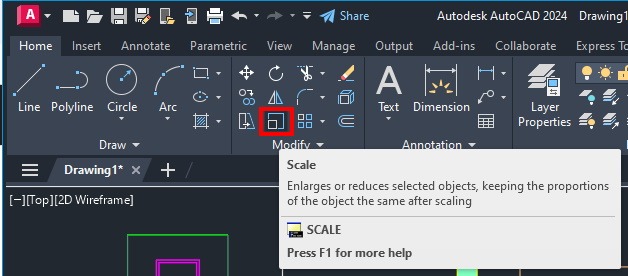 Scale AutoCAD