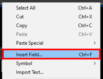 insert field