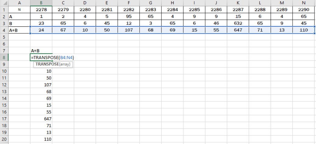 Paste Transposed in Excel and Keep Formula References - image 7