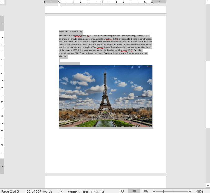 Make a Single page Landscape in Microsoft Word - image 3