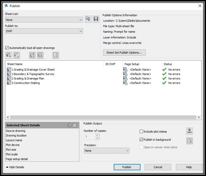 Plot Multiple Drawings at Once in AutoCAD - image 4