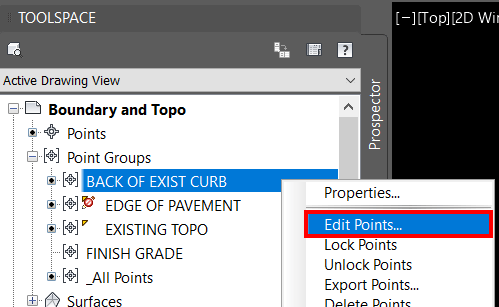How to Change Elevations of COGO Points in Civil3D - image 2