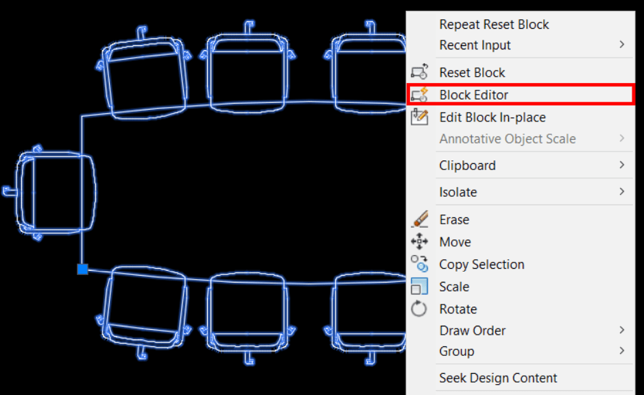 Block editor in autocad