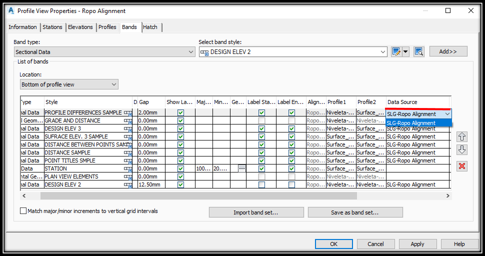 Profile View through COGO Points - image 3