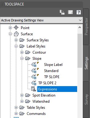 Master Civil 3d Expressions - Add a constant to Surface Labels - image 1