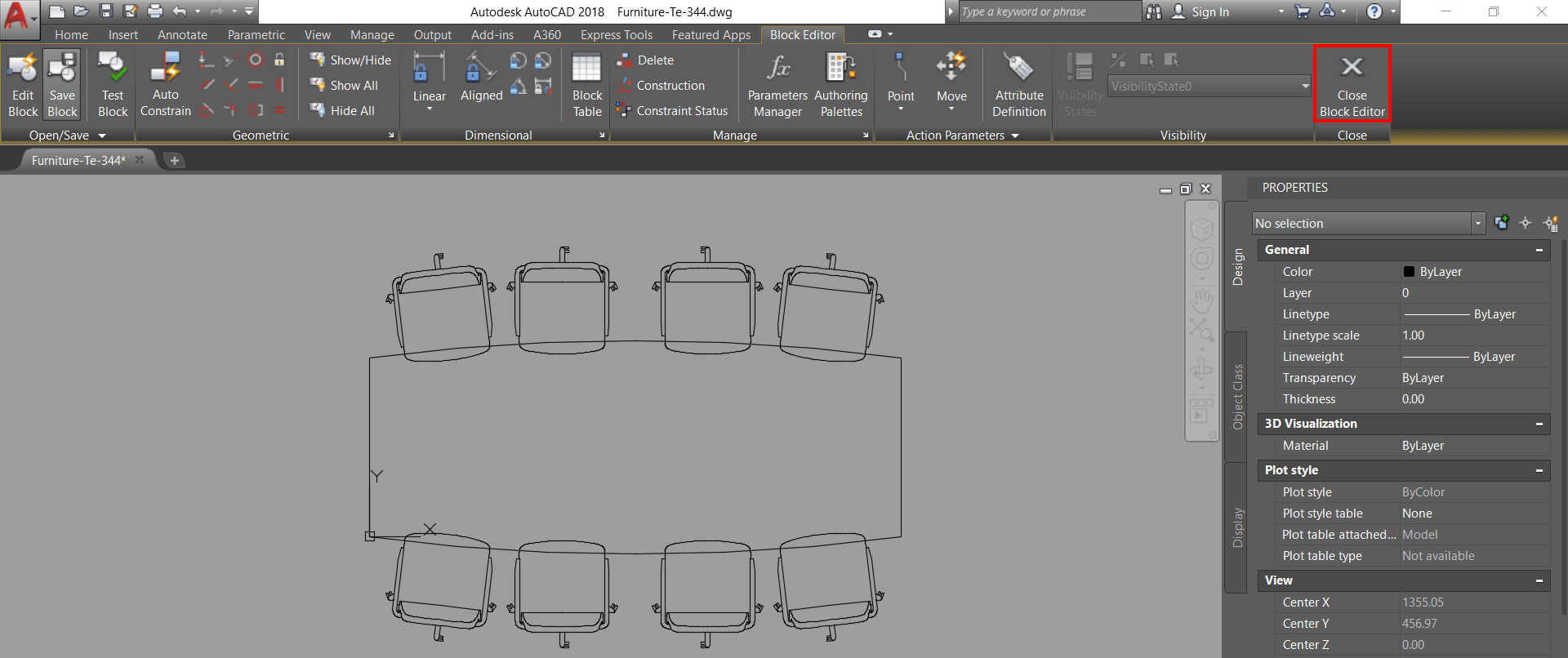 Close block editor

