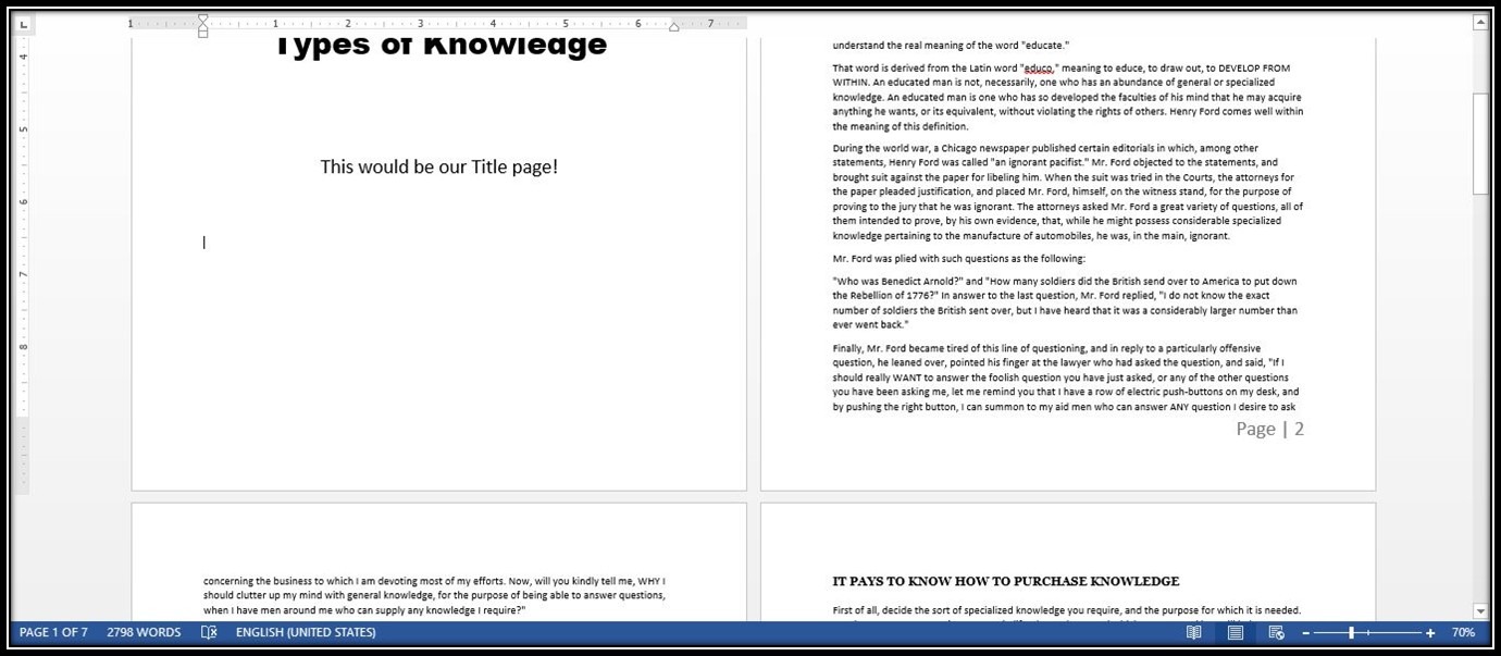 Second page is still 2